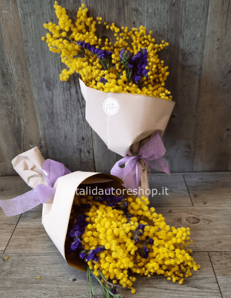 Bouquet di mimosa con prezzo a scelta.