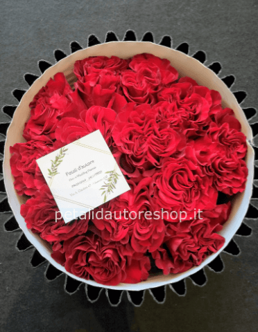 Flowerbox rose rosse