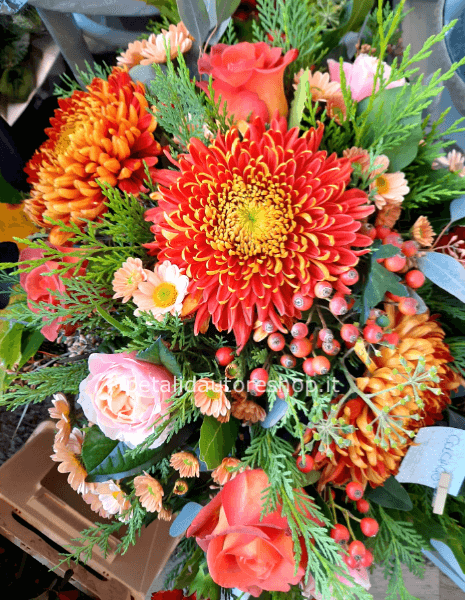 Composizione allungata autunnale