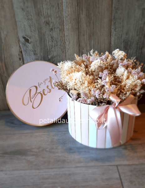 Flowerbox dry con fiori essiccati