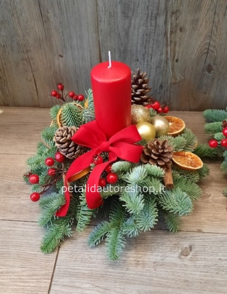 Centrotavola natalizio colori assortiti