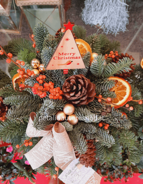 Centrotavola natalizio colori assortiti