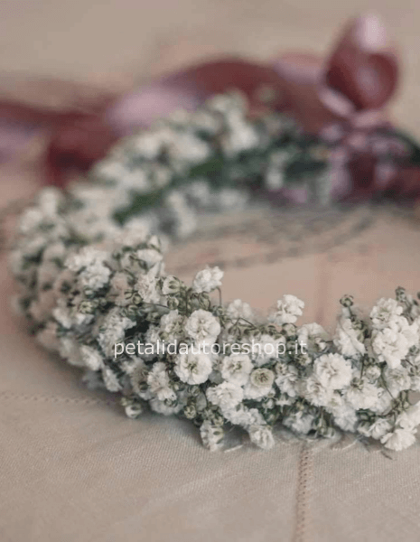 Coroncina comunione Bambina gypsophila